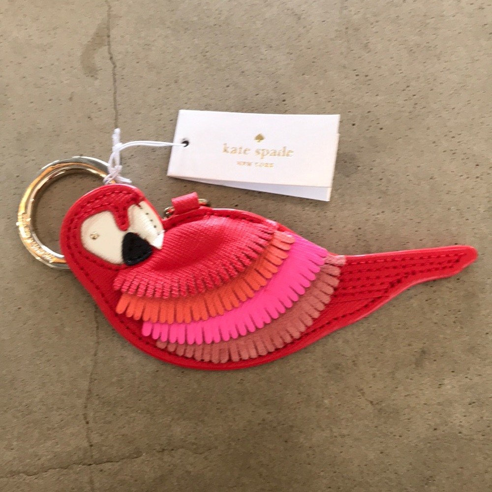 Leather Parrot Kate Spade Key Chain